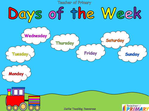 The days of the week презентация