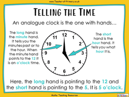 Telling the Time - Year 3 | Teaching Resources