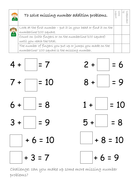 Missing Number calculations and subtraction as difference | Teaching ...