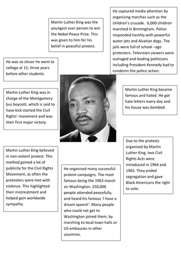 Significance of Martin Luther King | Teaching Resources