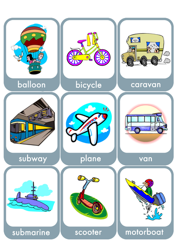 Means of transport by Olynj - Teaching Resources - TES