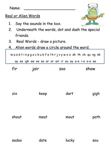 Phonic Worksheets by nicolamiddleton - Teaching Resources - TES