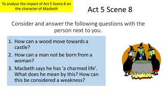 Macbeth creative writing tes picture