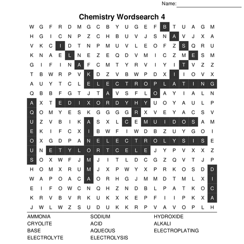 GCSE Chemistry Bumper Wordsearch Pack. 10 Wordsearches included with ...