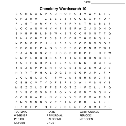 gcse chemistry bumper wordsearch pack 10 wordsearches included with