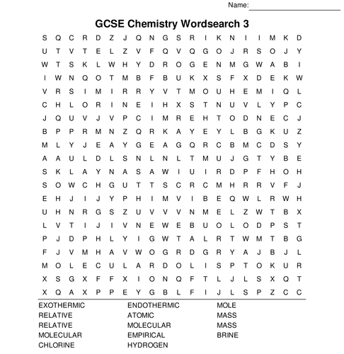 wordsearch elements metals chemical included GCSE Wordsearches Wordsearch Chemistry with 10 Bumper Pack.