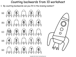 Counting Backwards from 10 - Animated PowerPoint presentation and