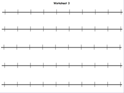 Placing Four Digit Numbers on Land Marked Line | Teaching Resources