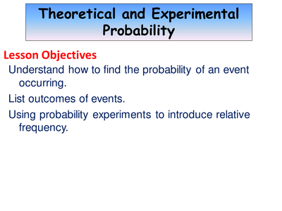 what is theoretical and experimental