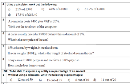 ks3 science homework pack