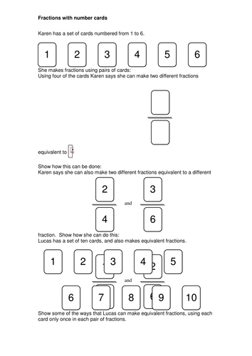 KS2, KS3 or KS4 Revision; Equivalent Fractions; lots of presentations ...