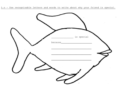 fish friendship sheet