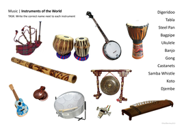World Music Instruments - Starter Activity | Teaching Resources