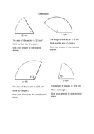 Areas of sectors and lengths of arcs lesson | Teaching Resources