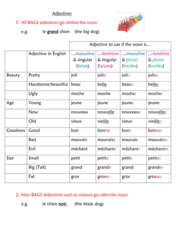 french-adjective-agreement-and-placement-teaching-resources