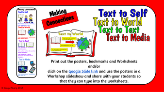 Making Connections Reading Comprehension strategy pack by sharpjacqui