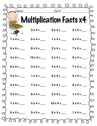 8 math worksheets multiplication x3