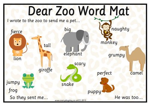 dear zoo planning and resource pack by everydayplay
