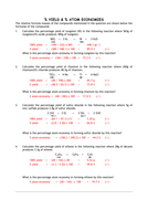 Percentage Yield & Atom Economy Calculations | Teaching Resources