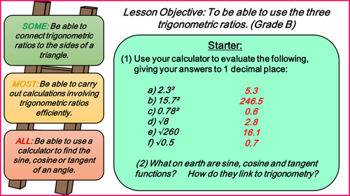 GCSE Higher: Trigonometry Introduction - 9 Lessons. | Teaching Resources