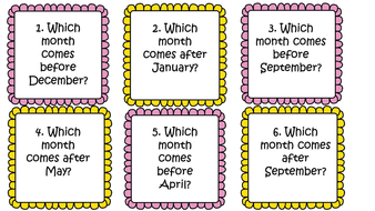 12 months of the year worksheet image