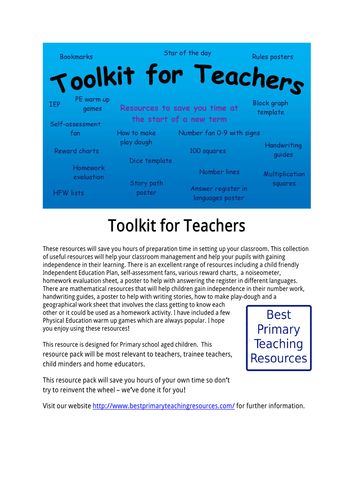 toolkit teachers for Toolkit Teachers by for UK  bestprimaryteachingresources