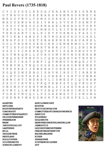 Revolutionary Era 1763-83 (American Revolution) Word Search Pack ...
