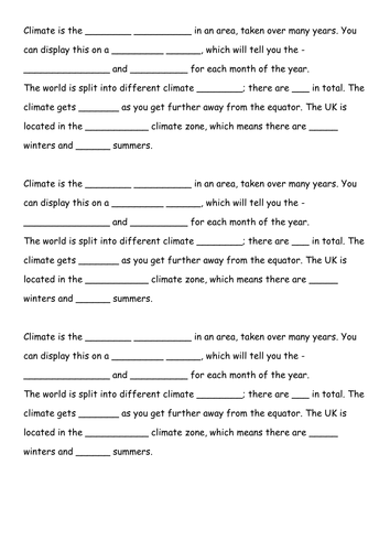 Climate Graphs | Teaching Resources