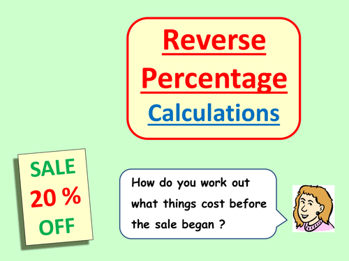 Reverse Percentages