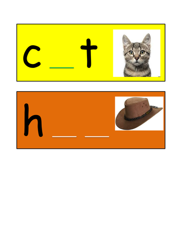 missing letters phonics challenge cards teaching resources