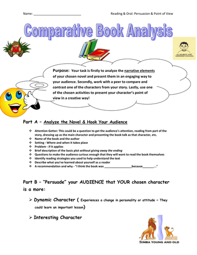 how to write a comparative book review