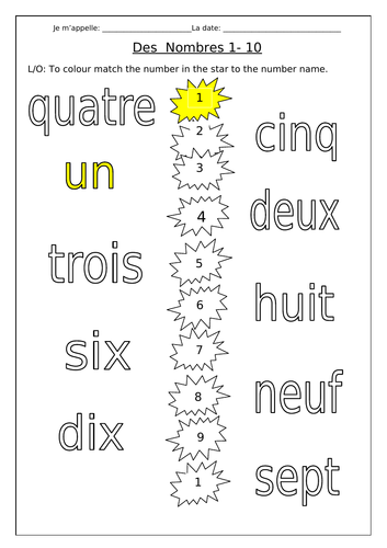 FRENCH - Numbers - Les Nombres - Activity Booklet - Worksheets ...