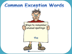 spag year 1 spelling pack common exception words