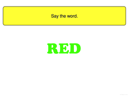 The Stroop test | Teaching Resources