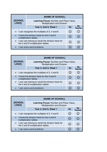 36 Year 3 Weekly Pupil Success Criteria - Maths | Teaching Resources
