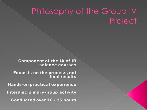 Ib Group Four Project 10