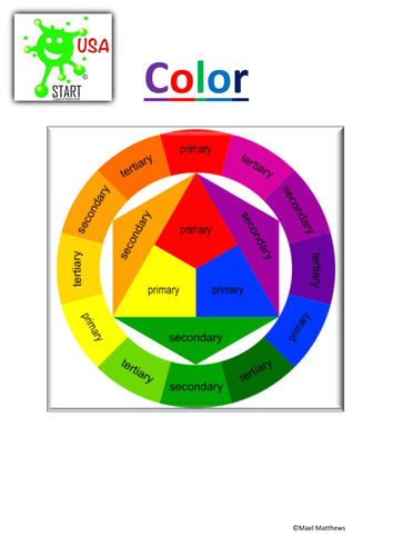 Art Resource for Middle School Students - Color information sheet