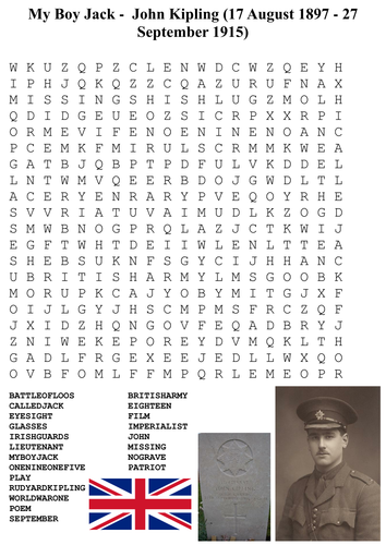 world-war-one-word-search-pack-teaching-resources