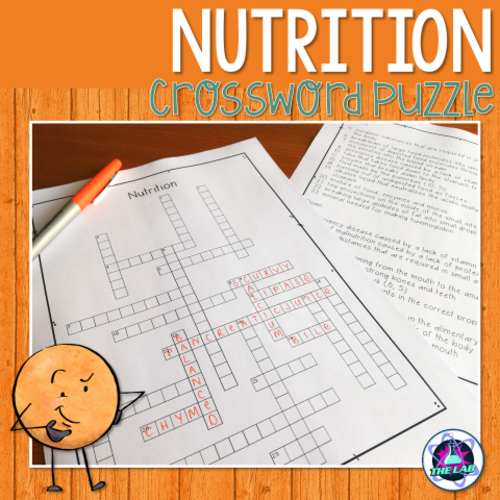 Nutrition Crossword Puzzle