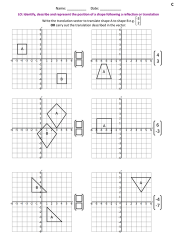 KS2: Coordinates, Translations and Reflections Resource Pack | Teaching ...