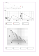 Maths KS3 or KS4 revision. Trigonometry; introduction to tangent ratio