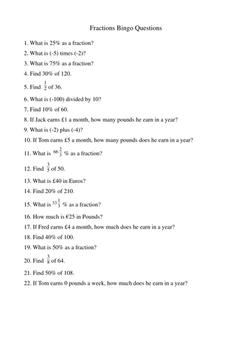 Maths Bingo Games | Teaching Resources