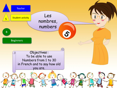 Numbers 1 to 30 in french / Les nombres 1 à 30 en français by ...