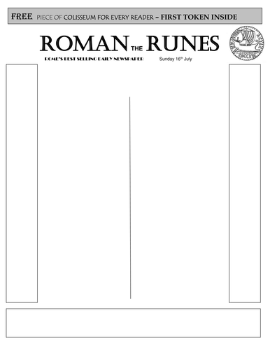 Roman newspaper template