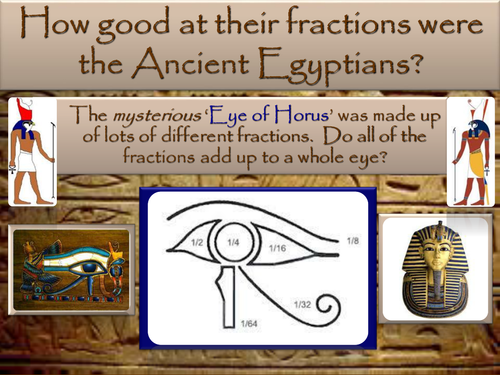 Egyptian unit fractions challenge and word problems worksheet