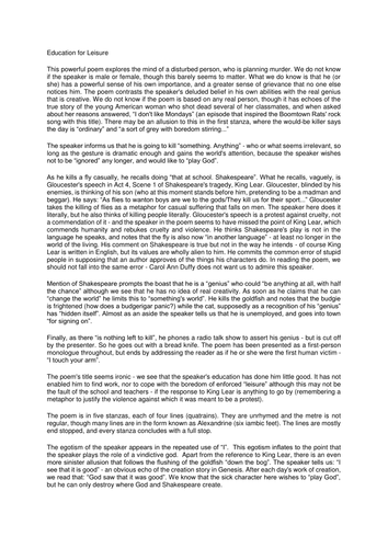 Havisham and anne hathaway poem comparison essay 03 picture