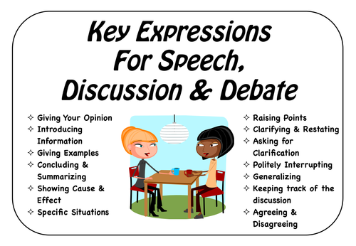 Key Expressions for Speech, Discussion & Debate