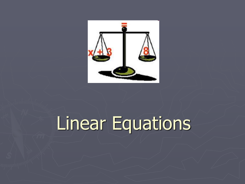 Introduction to Linear Equations resources