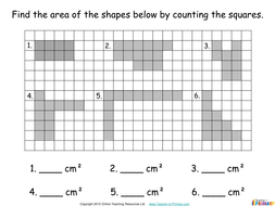 area year 4 powerpoint and worksheets by teacher of primary