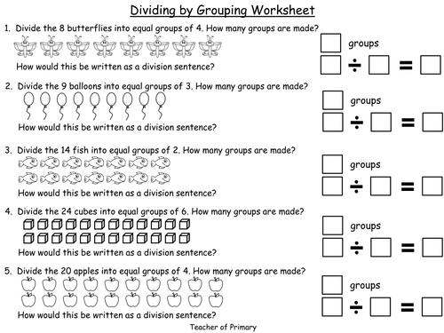 beginning to divide grouping powerpoint teaching resource teaching resources